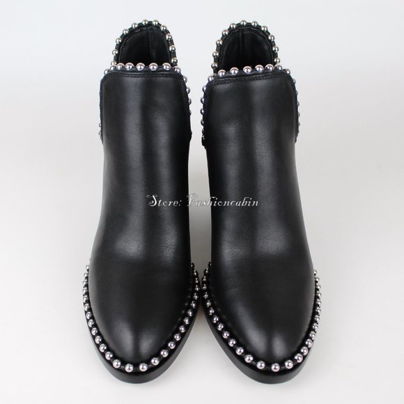 New ALEXANDER WANG Gabi Leather Ankle Boot - Picture 3 of 10